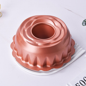 Non Stick Carbon Steel Hollow Chiffon Cake Mold Round Pumpkin Shape Baking Mold For Cakes Bread DIY Baking Tools - Product Image 2