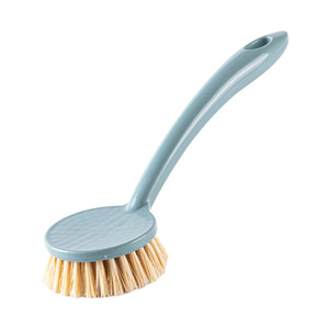 Sisal Pot Cleaning <b>Brush</b> <b>Long</b> <b>Handle</b> Dishwashing <b>Brush</b> Stain Removal <b>Scrub</b> <b>Brush</b> for Kitchen Cookware - Product Image 1
