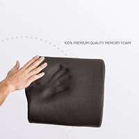Coussin de soutien lombaire en mousse à mémoire de forme pour dossier de chaise de bureau et siège de voiture, correcteur de posture