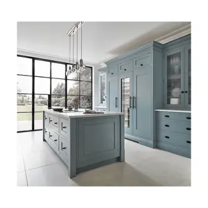 CBMmart现代意大利蓝色哑光漆橱柜和家用家具定制橱柜，带摇床设计