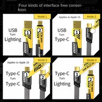 Kabel Data Mecha pengisian daya Super cepat, aksesori elektronik jalur pengisian daya Usb ke tipe-c 2 2 untuk kamera dan ponsel