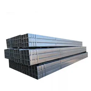 Best Selling Q345 and Q195 Grade Steel Pipe Pre-Galvanized 6m Rectangular Metal Fence Post with ERW Welded Punched Technique