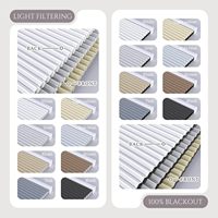 Stores cellulaires motorisés sans fil intelligents, stores en nid d'abeille électriques, télécommande, tissu occultant uni en polyester
