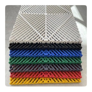 Dalles de sol antidérapantes à emboîtement pour garage et entrepôt, étanches en PP, 8 mm, pour terrasses - Product Image 1