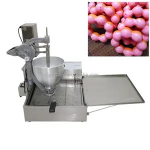 Automatische Mini Donut Friteuse 3 Vorm Lokma Donut Bal Pon De Ring Maken Mochi Donut Machine