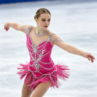 Robe de patinage artistique rose vif à manches longues en maille avec jupe à franges en strass pour enfants et adultes, pour compétition et performance de patinage sur glace