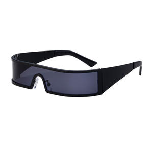 Lunettes de soleil carrées pour hommes JY-9094, monture en plastique noir et métal, protection UV400, classe 2, pour usage extérieur - Product Image 1