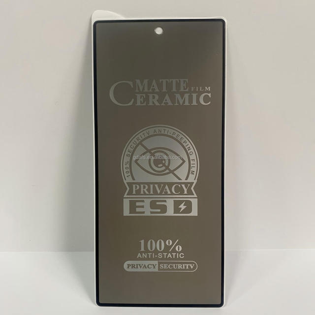 Matte ESD Anti-Spy Mobile Screen Protector for Google Pixel 8 7 6 5 4 3 XL a 3D Nano Ceramic Film Anti-Peeping PET Anti-Static