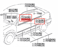 Tiras de Sellado para Puertas de Coche Landi (TPE/PVC) Excelente Resistencia al Frío y al Calor, Uso Confiable a Largo Plazo para rav4 2006-2008