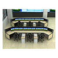 Meubles de salle de contrôle salle d'opération réseau bureau d'ordinateur réglable NOC ingénieur bureau aide bureau console