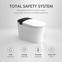Toilette intelligente M939, toilette automatique intelligente sur pied avec stérilisation, contrôle par geste, application mobile, télécommande