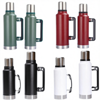 Thermos en acier inoxydable 316 de grande capacité, bouteille d'eau chaude sous vide pour la maison, thermos portable avec poignée pour l'extérieur