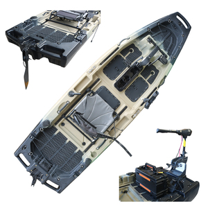Kayak de pêche motorisé Viking 1 personne en HDPE/PE, type sit-on-top, homologué CE, propulsion par pédales, durable, léger, avec pagaie, garantie 2 ans - Product Image 1