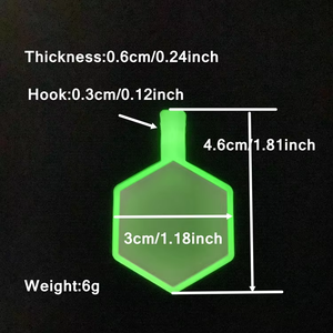 Etiqueta de Identificación para Mascotas con Diseño Hexagonal de Doble Cara que Brilla en la Oscuridad, Collares, Correas y Arneses para Mascotas Más Vendidos - Product Image 2