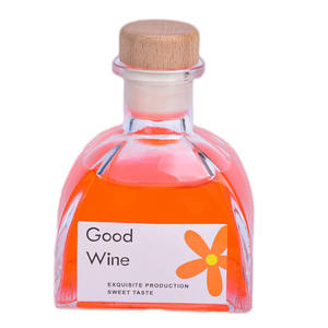 Botella de Vino de Vidrio Transparente de 50 ml con Forma de Ger, con Tapón de Corcho de Madera, Botella de Grado Alimenticio de Múltiples Capacidades <span class=keywords><strong>para</strong></span> Regalos de Vino de Frutas - Product Image 5