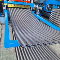 Máquina Formadora de Rollos de Lámina Corrugada para Silo de Granos, para Techos, Galvanizada, de Plegado en Frío, Automática, con Motor Hidráulico