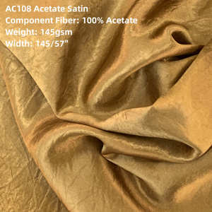 AC108 Haute Qualité Acétate Tissé Fournisseur 100% acétate satin doublure tissé rouleau de tissu pour les femmes robe - Product Image 2