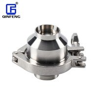 Vanne de contrôle sanitaire QINFENG en acier inoxydable de qualité alimentaire SS304, anti-retour, connexion Tri-Clamp unidirectionnelle, eau DN15-100