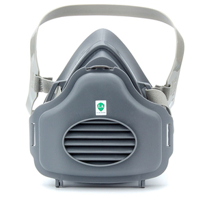 Masker Respirator dapat digunakan kembali POWECOM dengan Filter katun yang dapat diganti perlindungan <span class=keywords><strong>gas</strong></span> berbahaya bahan karet bantalan hidung silikon - Product Image 2
