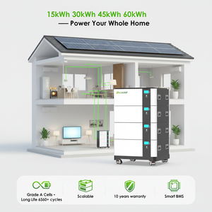 Battery 15kWh 30kWh Hybrid Grid Home <b>Energy</b> <b>Storage</b> <b>System</b> 51.2V 300Ah Stackable Solar Battery CAN Communication - Product Image 4