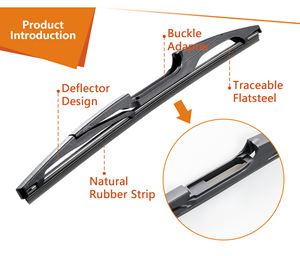 Hochwertiger Universeller Auto-Heckwischer Multifunktionaler Fahrzeug-Heckgummiwischer Weiche Wischblätter mit 15-in-1 Adapter - Product Image 2