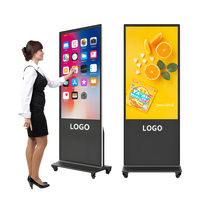 Pantalla de reproductor de publicidad de 55 pulgadas, pantalla Digital Lcd de publicidad, pantalla ultrafina, pantallas de visualización Android, Panel de publicidad