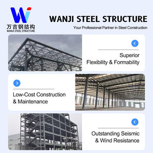 华建重型钢结构仓库，采用Q355 Q235金属框架，适用于物流中心 - Product Image 2