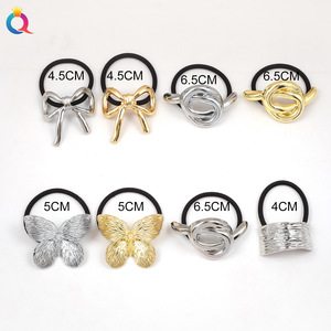 Moda donna nuovi legami per capelli senza traccia in metallo caldo con fiocco a farfalla a forma di U con coda di cavallo fasce per capelli per ragazze titolari di capelli - Product Image 3