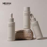 MYPACK Beige HDPE Soft-Touch Runde 100ml 4 oz Quetschbare Hautpflege-Serum Flüssigkeits-Tropfflaschen für Haaröl aus Kunststoff