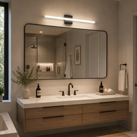 Applique murale LED moderne Worbest, 12-18 pouces, 18W, certifiée ETL cETL, pour miroir de salle de bain