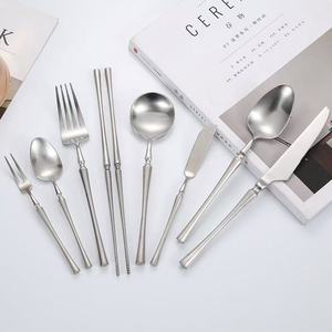 Shiny-Jh Stainless Steel Cutlery Set Gold 304 Western Style Steak Knife Fork Spoon <b>Dinnerware</b> Set - Product Image 2