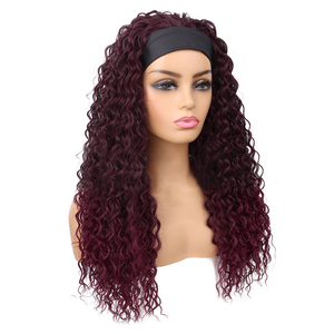 Vente en Gros Bandeaux et Perruques Synthétiques Tendance Onde Profonde Multiples Couleurs <span class=keywords><strong>Cheveux</strong></span> Résistants à la Chaleur Tresses Style Onde Aquatique - Product Image 4