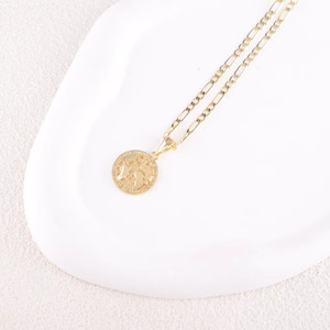 <span class=keywords><strong>Collana</strong></span> con Ciondolo Globo Placcato Oro 14k per Uomo, Design Circolare 'Il Mondo è Tuo', Gioiello Minimalista - Product Image 5