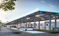Structure de carport en membrane PVDF pour extérieur, résistante aux UV et aux intempéries, abri de stationnement pour voitures