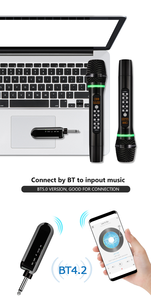 Portable Dynamic <b>Wireless</b> Handheld <b>Microphone</b> Sure for Karaoke Singing with Echo Made of Durable Plastic - Product Image 3