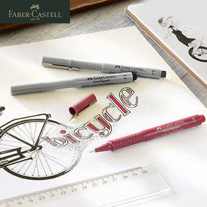 Penna per Contorni Impermeabile Faber-Castell con Punta a Ago per Disegno <span class=keywords><strong>Manga</strong></span>/Anime, Finitura Bordi Neri, Schizzi Semplici - Product Image 5