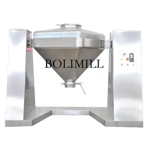 Industrial Powdered Cosmetic Cream Rapid Powder Square Type Cone Bin Mixer Machine