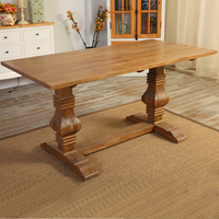 Ensemble de chaises de table à manger 8 places de haute qualité Options rondes et rectangulaires Panneau de bois économique pour la maison et le restaurant
