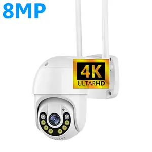 Câmera de segurança qearim icsee p2p, filmadora, detecção de movimento, sem fio, wi-fi, 4k, para uso externo, câmera inteligente, 8m