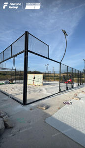 El mejor fabricante de canchas panorámicas de Pádel compra Cancha de Pádel para exteriores con césped artificial y vidrio - Product Image 4