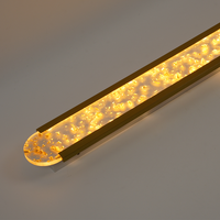 Lampe murale linéaire LED extérieure pour hôtel villa, IP65 étanche, éclairage solaire LED extérieur pour aménagement paysager