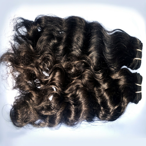 Extensiones de Cabello Indio 100% Sin Procesar, Estilo Nuevo Más Vendido, Sin Caída, Sin Enredos, Negro Natural, Virgen, Remy, Ondulado Suelto - Product Image 1