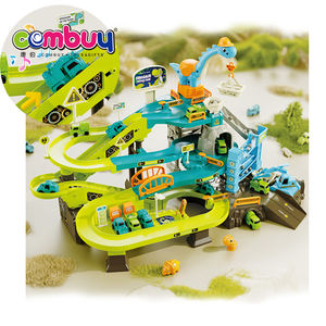 Construction électrique train de voiture de chemin de fer rotation escalade bricolage aventure piste jouet - Product Image 1