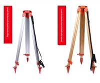 Trépied d'arpentage en bois/alliage d'aluminium de haute qualité, couleur jaune, excellente précision, mesure optique de niveau de qualité supérieure
