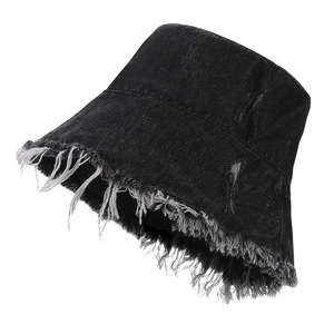 Wide Brim Denim <b>Bucket</b> <b>Hat</b> with Rough Edge Sun Protection <b>for</b> Outdoor Sports & Travel <b>Big</b> <b>Head</b> Circumference Unisex - Product Image 6