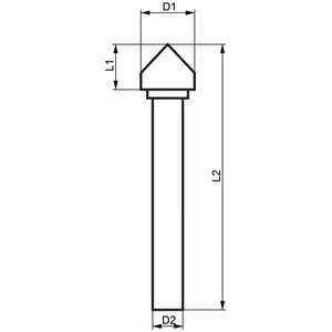 FERVI - K16DC6 Diamond cut <b>rotary</b> burrs KxDC - EAN 8012667358044 POWER <b>TOOLS</b> <b>ACCESSORIES</b> <b>ACCESSORIES</b> FOR ROUTERS - Product Image 1