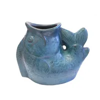 Dekoratif Hewan Grosir Pot Bunga Keramik Kustom Ikan Pot Bunga & Pekebun