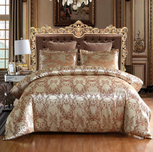 Phong Cách Mới 3Pcs Jacquard Bộ Giường Tấm Trải Giường Khăn Trải Giường Bộ Cho Nhà Hàng Dệt May Giữ Ấm Với Hoa Mô Hình Sang Trọng - Product Image 2