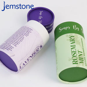 Caja de Tubo de Cartón Kraft Ecológica Impresa Personalizada para Loción Corporal, Embalaje de Tubo de Papel Cilíndrico Redondo para Sales de Baño y Jabón - Product Image 5