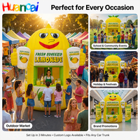 Stand de Boissons Gonflable Extérieur, Tente Publicitaire, Kiosque Commercial, Stand de Fruits Gonflable pour Événements, Modèle Personnalisé Portable et Étanche